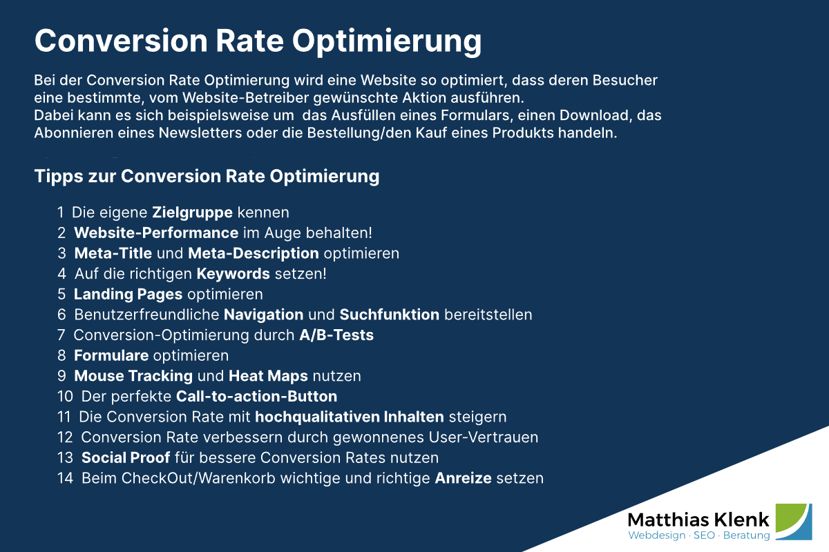 Conversion-Rate-Optimierung Tipps CRO